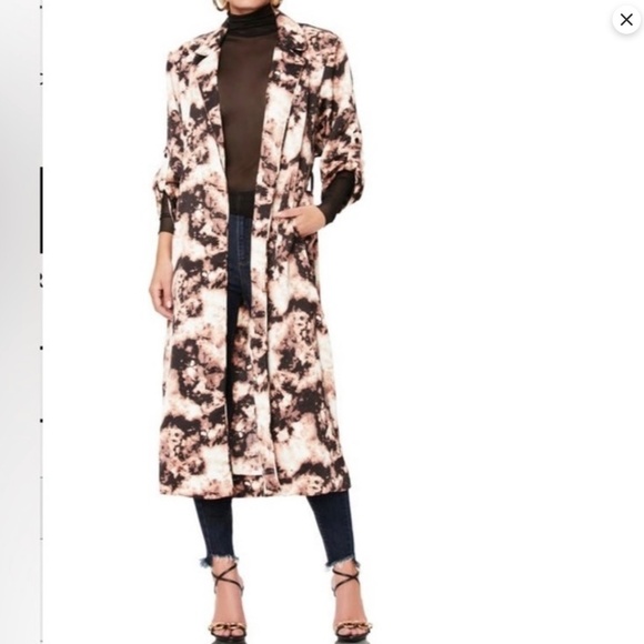 AFRM Hendrix Snakeskin Tie-Dye Print Duster Medium - Picture 7 of 7